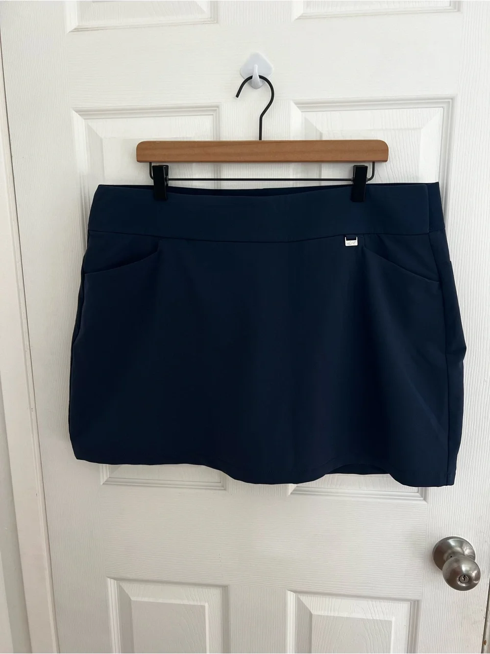 Greg Norman Collection Navy Blue Mini Skirt